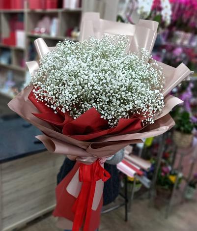 Букет цветов из: Гипсофила в Чапаевске