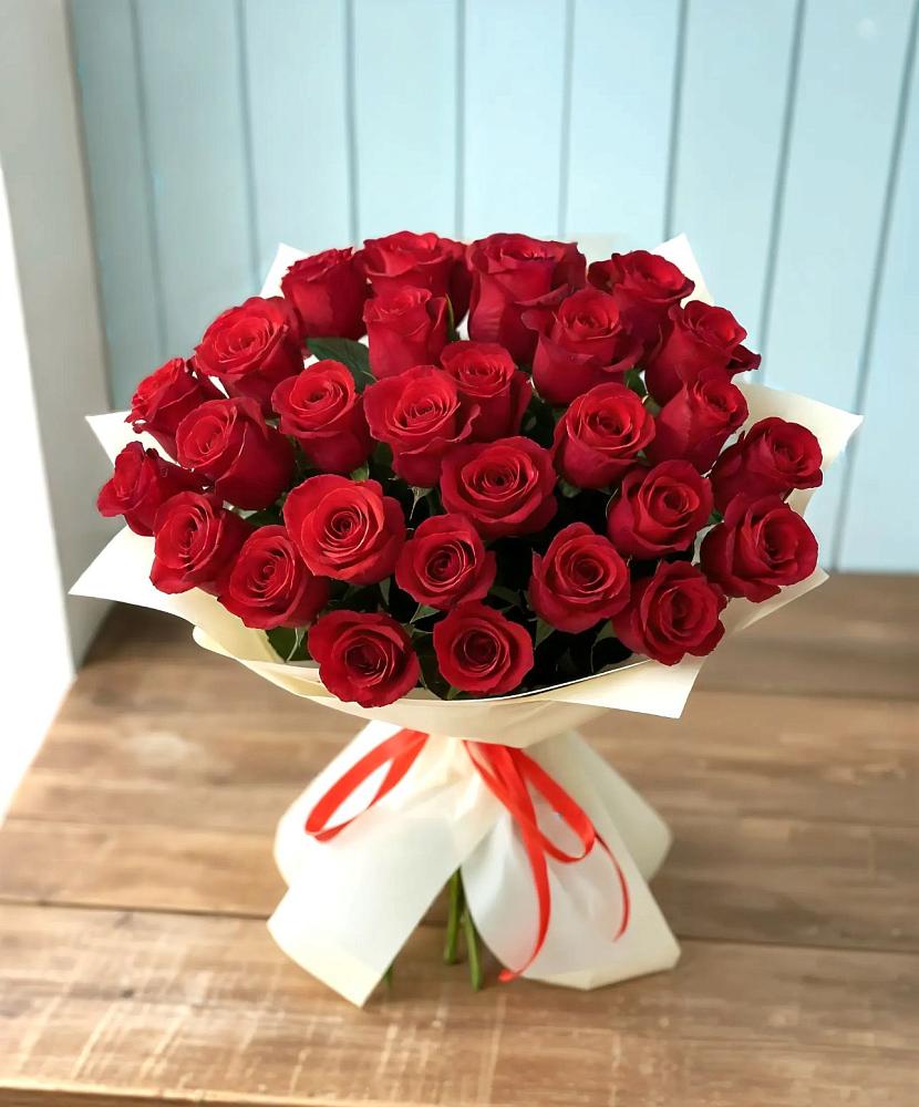 Букет 29 Красных роз в Чапаевске