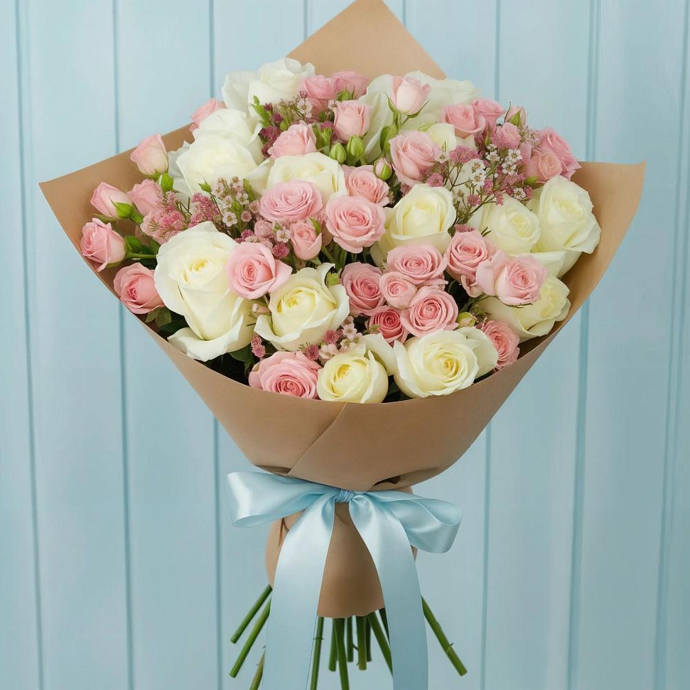 Букет цветов из: Розы в Чапаевске