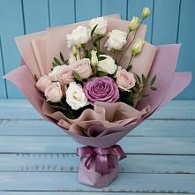 Букет цветов из:  Розы и Лизиантусы #REPLACE_PRED# Чапаевске