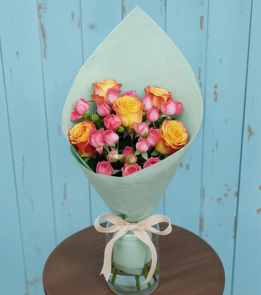 Букет цветов из: Розы в Чапаевске