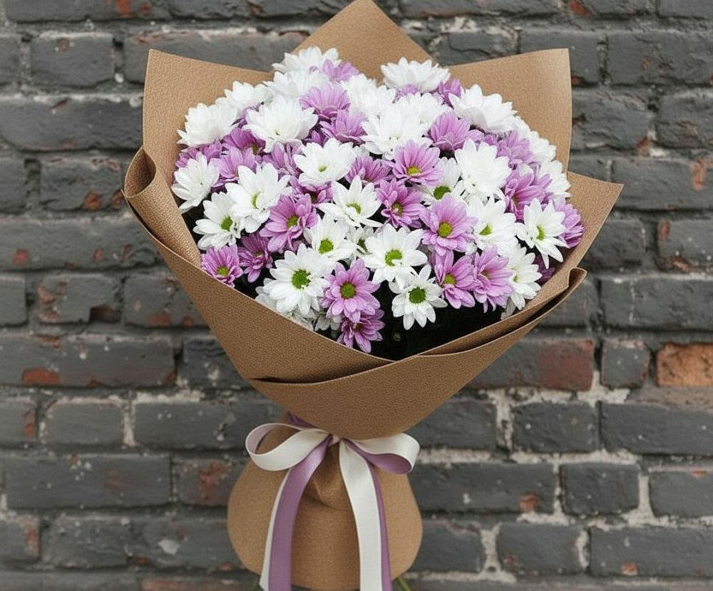 Букет цветов из: Хризантемы в Чапаевске