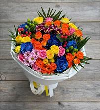Букет цветов из:  Розы и Хризантемы в Чапаевске