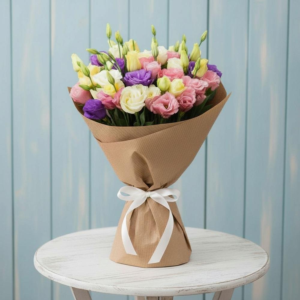 Букет цветов из: Лизиантусы в Чапаевске