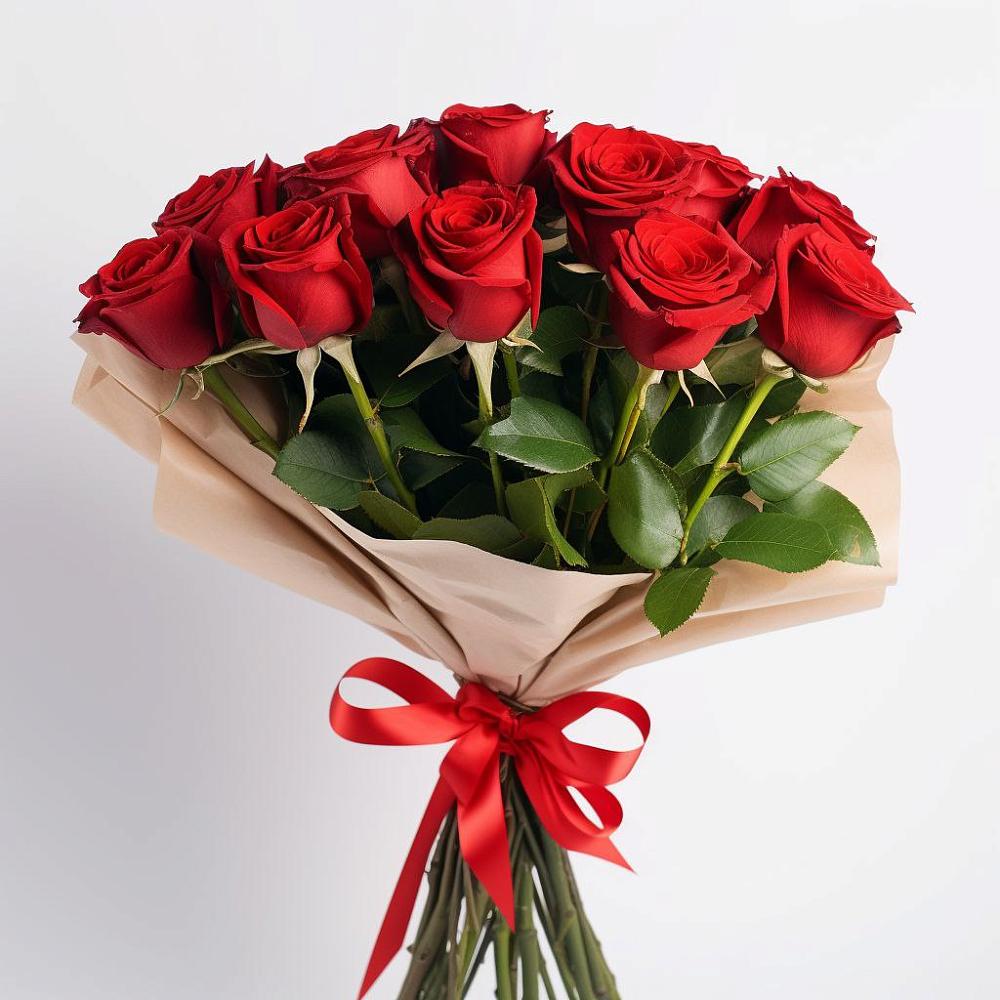 Букет 11 Красных роз Эдлесс Лав в Чапаевске