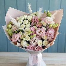 Букет цветов из:  Альстромерии и Розы в Чапаевске
