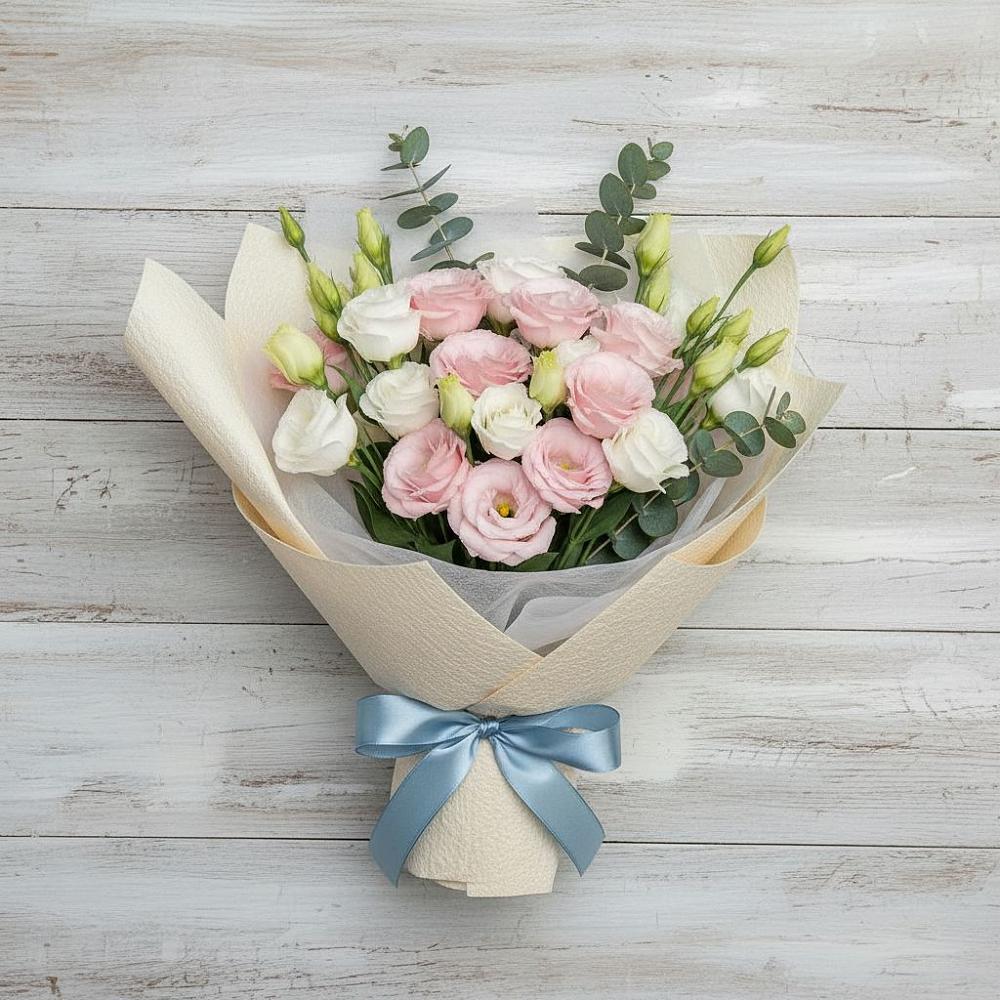 Букет цветов из: Лизиантусы в Чапаевске